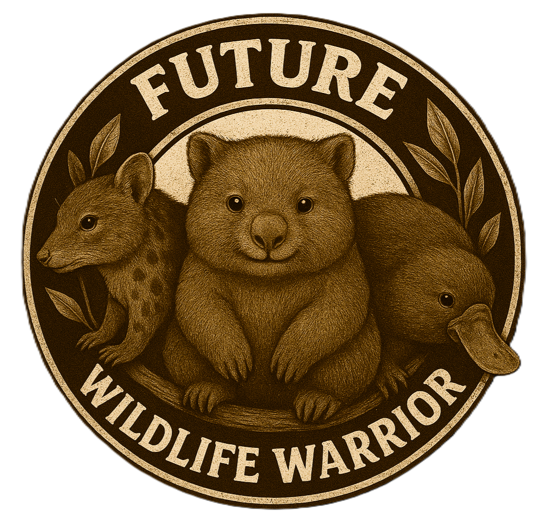 Future Wildlife Warrior - Australian Animals Kids Crewneck Tee