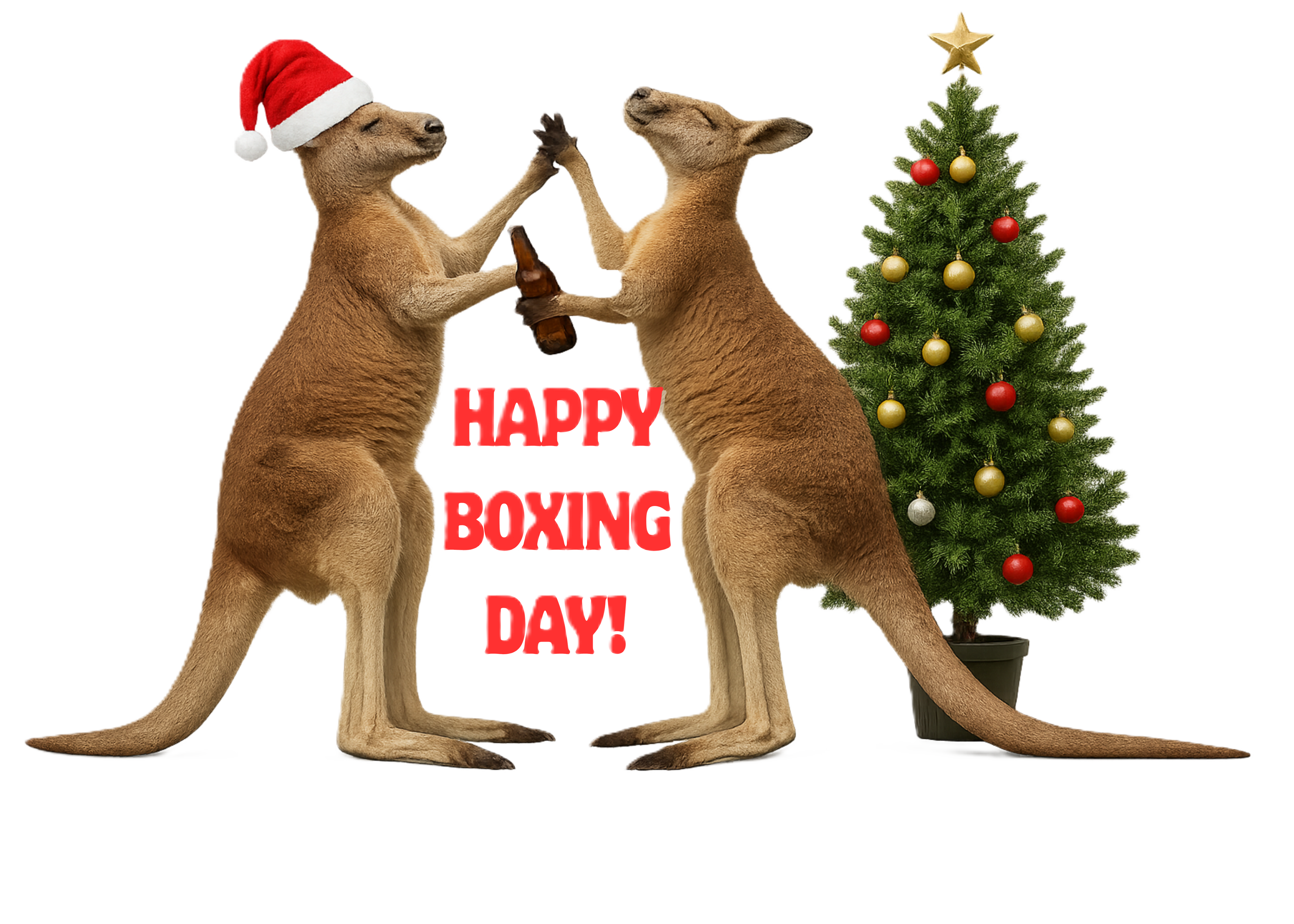 Happy Boxing Day Kangaroo Quality Heavyweight Unisex TShirt – Aussie Xmas Style