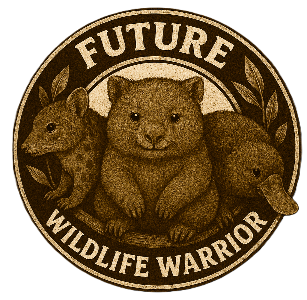 Future Wildlife Warrior - Australian Animals Kids Crewneck Tee